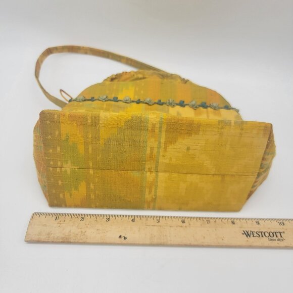 Christine Henson Now and Zen Hippie Boho Colorful Fabric Handbag Cinch Purse - Picture 7 of 10